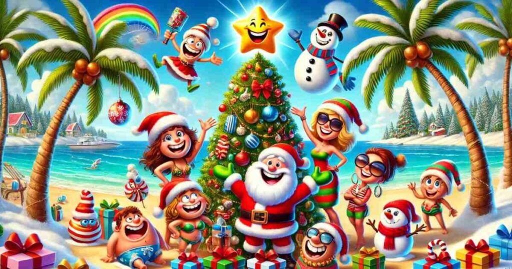 Jolly Christmas Beach Puns for Family Gatherings