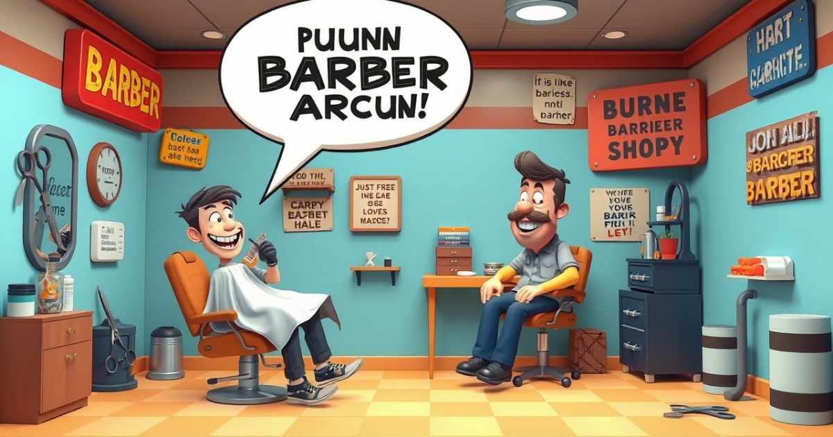 214+ Barber Shop Puns That Will Leave You in Stitches