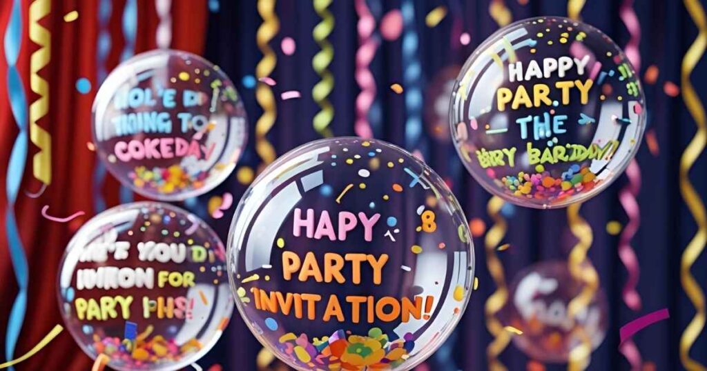 Bubbles Jokes for Party Invitations