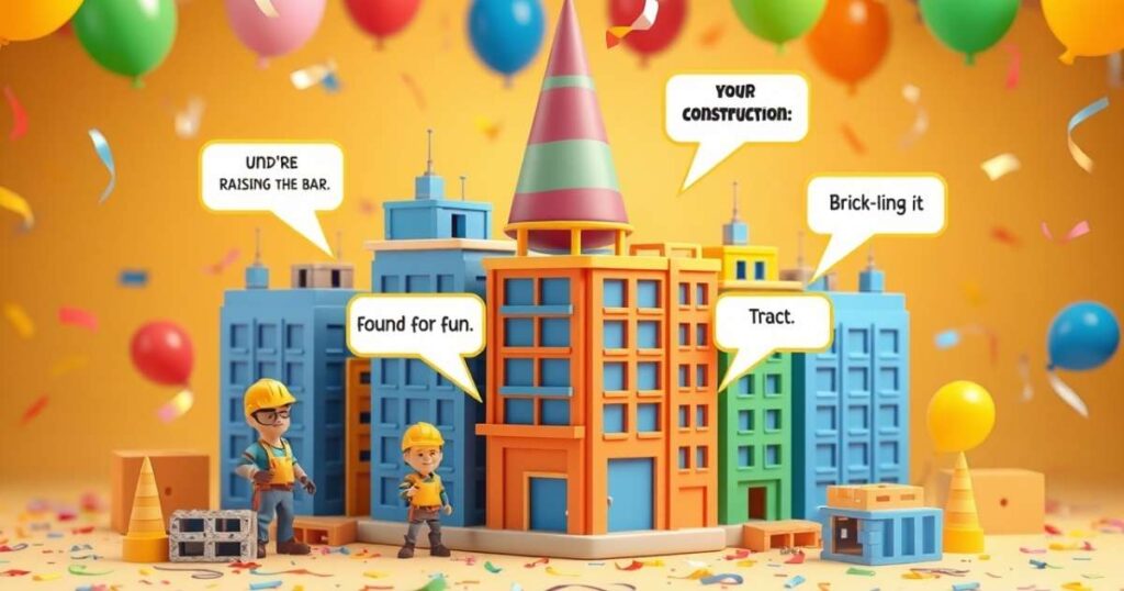 Building Construction Puns for Parties