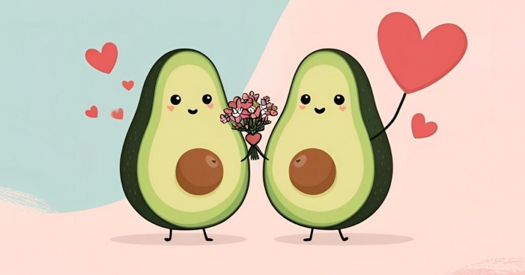 Cute Avocado Love Puns for Valentine’s Day