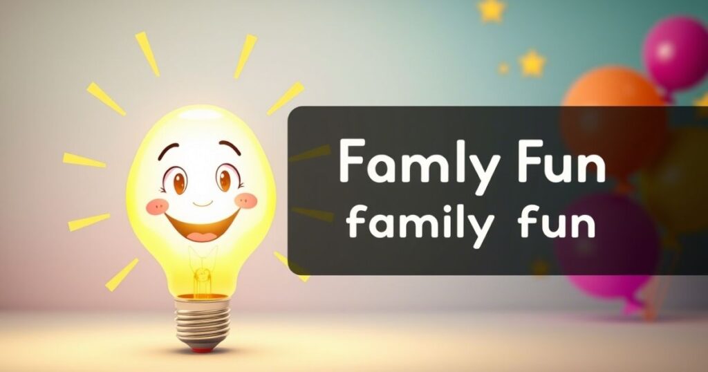 Light Bulb Puns for Kids and Family Fun