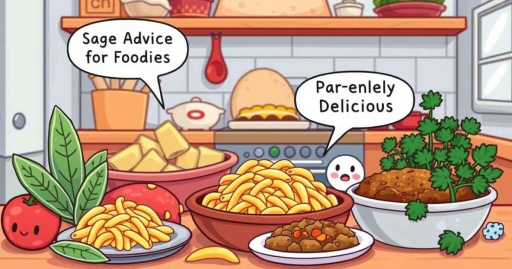 Sage Puns for Food Lovers