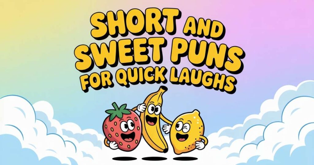 Short and Sweet Puns for Quick Laughs