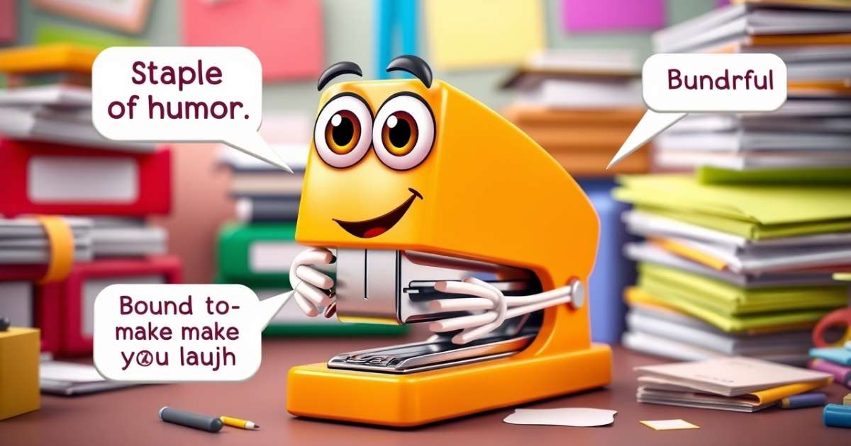 Stapler Puns That Will Hold Your Laughter Together