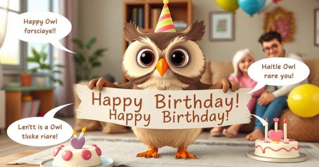 Sweet Birthday Owl Puns for Family